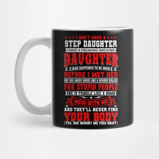 Stepdaughter Funny Saying Gift Mug